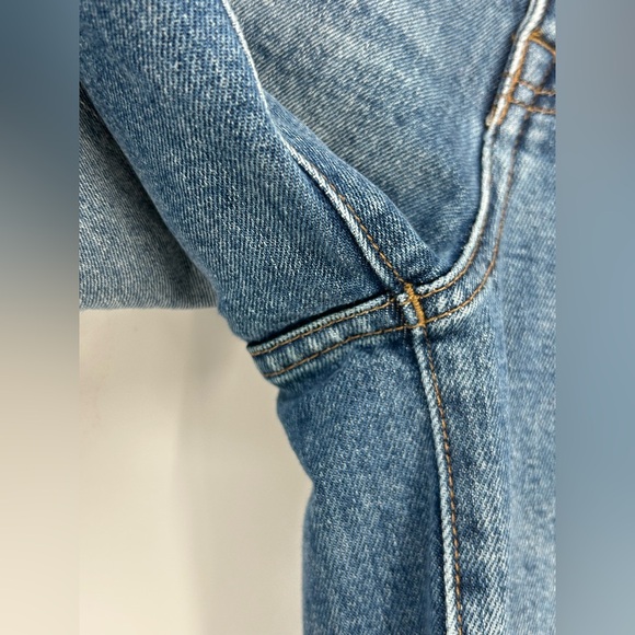 Madewell Wide-Leg Crop Jeans: Drop-Hem Edition In Elton Wash- Women's Size 27 - Picture 9 of 11